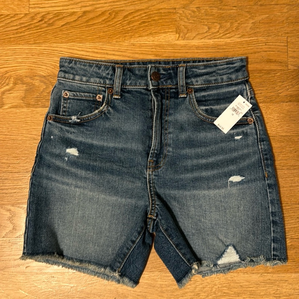 NWT Gap Teen Sky High 5” shorts, size 12.